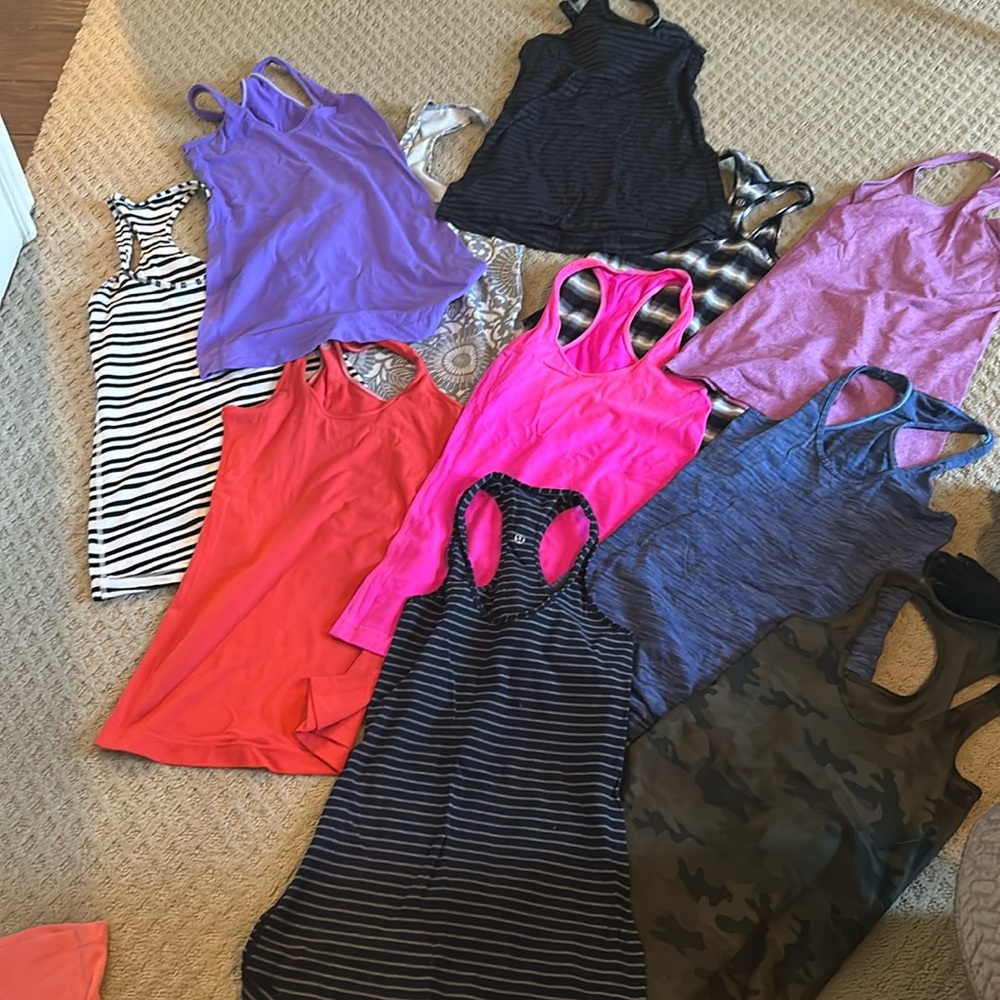 11 lululemon razor back tanks